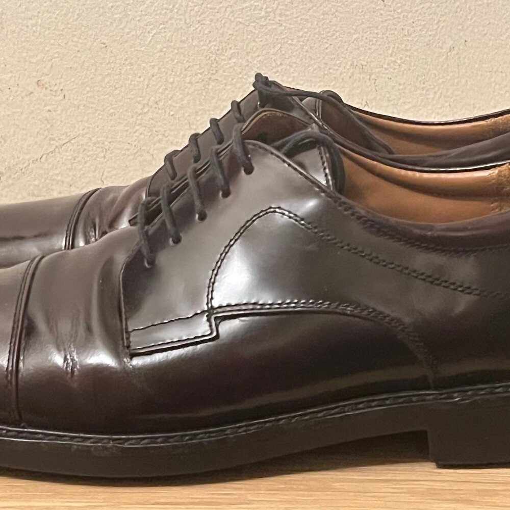 Johnston & Murphy Cap-Toe Oxford Dress Shoes in Cordovan (deep burgundy) 9.5 M